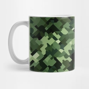 Digital Green Camo Pattern Mug